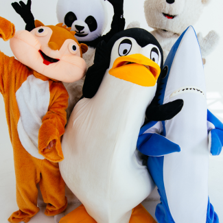 rassemblement de mascottes - La Mascotterie - Cindy Corvey-Biron